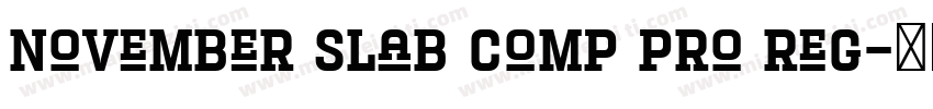 November Slab Comp Pro Reg字体转换